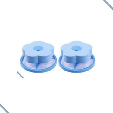 Imagem de Coletor Tira Pelos Flutuante Para Máquina De Lavar Roupa Fiapos (Azul)