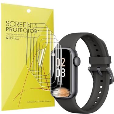 Imagem de Lamshaw Compatível com IMFRCHCS B6 Fitness Tracker Protetor de tela, [6 unidades] Cobertura Total TPU Transparente Película Compatível com IMFRCHCS B6 1,45" Fitness Tracker (pacote com 6)