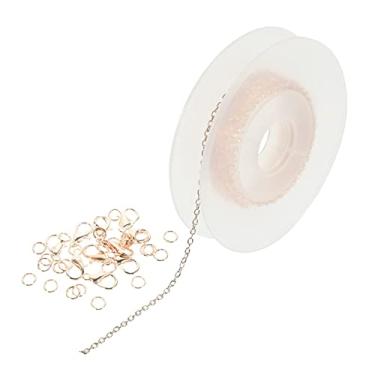 Imagem de NUOBESTY 1 Conjunto acessórios de bricolage corrente anéis de salto de liga material para fazer pulseira joias um colar cadeias de jóias DIY cadeia de bricolage volume suíte