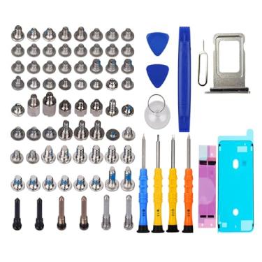 Imagem de DARYCOM Repair Conjunto completo de parafusos 72 peças para iPhone 11 Pro Max, kit de ferramentas de reparo de 6,5 polegadas, 4 chaves de fenda, mapa de localização, 3 abridores de ferramentas, 1