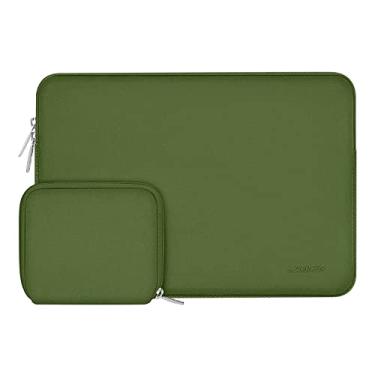 Imagem de MOSISO Capa para laptop de 13,3 polegadas, 13 a 13,3 polegadas compatível com MacBook Air/Pro 13/Pro 14 M5 M4 M3 M2 M1, HP Dell ASUS Lenovo, bolsa de neoprene para computador com capa pequena, verde