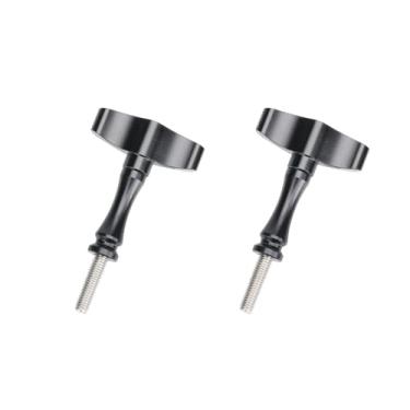 Imagem de SEASKY [Pacote com 2] Parafusos tipo T de polegar de alto torque sem ferramentas, todos de liga metálica de alumínio para Gopro Hero 12/11/10/9/8/7 e DJI Action 2/3/4 acessórios para montagem de