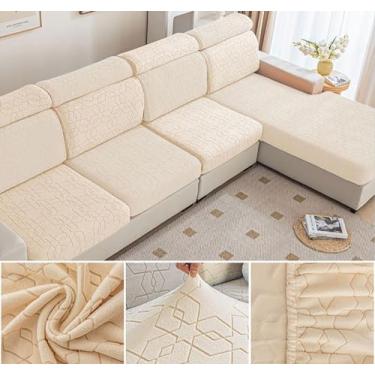 Imagem de Sofá De Estiramento Slipcover Sofá Capa Protetor De Móveis Sofá Macio Com Fundo Elástico Para Crianças, Poliéster Spandex Jacquard Tecido (A,Amarelo Begw12)