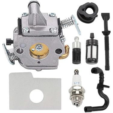 Imagem de HPENP Carburador MS170 para Stihl MS 170 MS180 MS180C 017 018 Carburador de Motosserra Substituir Zama C1Q-S57A C1Q-S57B 1130-120-0603 Carburador com kit de ajuste de filtro de ar
