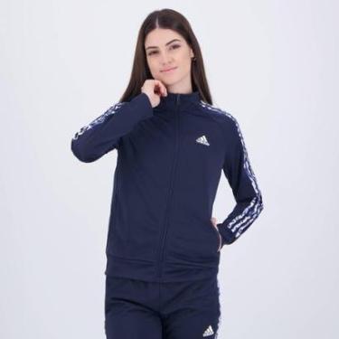 Imagem de Jaqueta Adidas Animal Print Feminina Marinho-Feminino