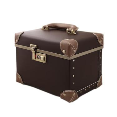 Imagem de FORAO Bagagem de viagem estojo de maquiagem profissional beleza manicure luxo couro PU feminino bonito impermeável preto cosméticos saco de higiene pessoal caixa organizadora mala