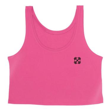 Imagem de Cropped Feminino Regata Good Look Fitness Academia Estampada Peso-Feminino