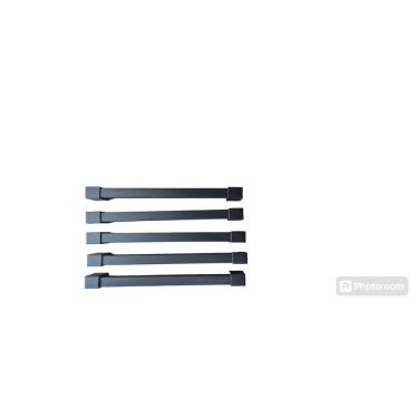 Imagem de Puxador Armário Móveis em Geral Gaveta  preto 201/190mm -5 unidade - com parafusos