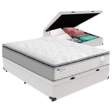 Imagem de Cama Box Baú Casal E Colchão Molas Ensacadas Amsterdã Probel