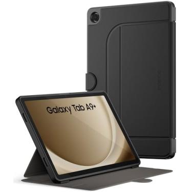 Imagem de Poetic Explorer Magnetic para Samsung Galaxy Tab A9 Plus (2023) Capa com suporte, suporte magnético super forte para tablet Galaxy A9 Plus, preto