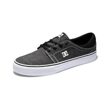 Imagem de DC Tênis de skate masculino Trase Tx Se, Preto/branco/branco, 7.5