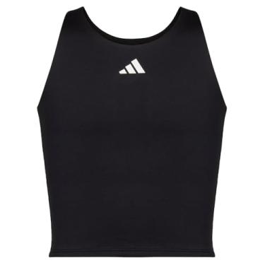 Imagem de adidas Sutiã esportivo de compressão com absorção de umidade para meninas, Preto, P