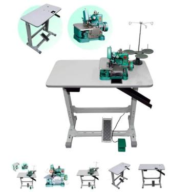 Imagem de Máquina Overlock Semi Industrial! Overloque Nova Com Mesa