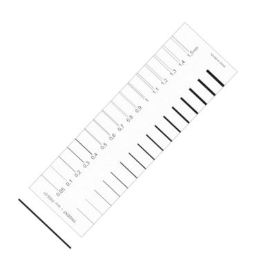 Imagem de Fissurômetro Gabarito Fissuras Régua Fiss01 Trident Desetec