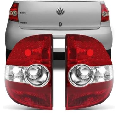 Imagem de Par Lanterna Traseira Fox 2004 2005 2006 2007 2008 2009 2010 Bicolor Cor:Bicolor