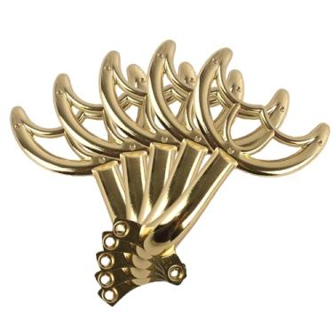 Imagem de ZIYOUGOU Braços de lâminas de substituição para ventilador de teto de 106 cm - conjunto de 5 peças (imitação de ouro).