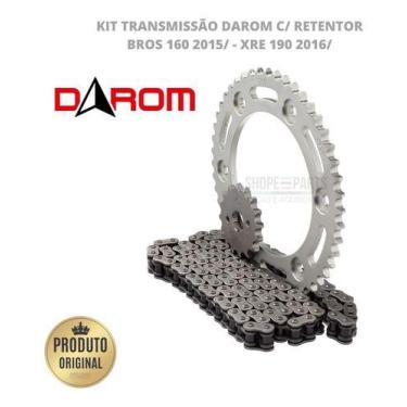 Imagem de Kit Transmissao Darom  Com Retentor Bros 160 2015/ - Xre 190 2016/