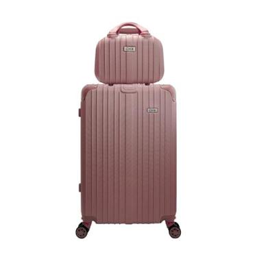 Imagem de Mala com frasqueira viagem 4 rodas dupla 360 abs  chx, Rose, G