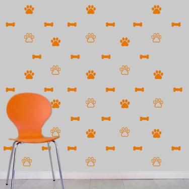 Imagem de Kit 102 adesivos ossinhos e patinhas decoração Petshop - Imprimax, LAR