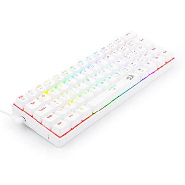 Imagem de Redragon TECLADO MECANICO GAMER DRAGONBORN RGB BRANCO SWITCH AZUL ABNT2