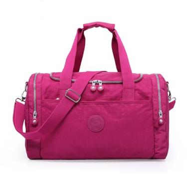 Imagem de Bolsa Mala Esportiva Transversal Fitness Academia Mala Impermeável Grande Tênis Treino Piscina Praia Clube Prática De Esportes C/Alça Transversal Dia a Dia (Pink)