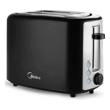 Imagem de Torradeira Elétrica Midea Quicktoast 127v Preta TOA20P1 - QuickToast - Torradeira - Eltrica - 127V - Preta - Midea - Inox - Po - Fatia - Inox