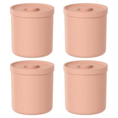 Imagem de 4x Lixeira de Banheiro 6 Litros OU Bold Laranja