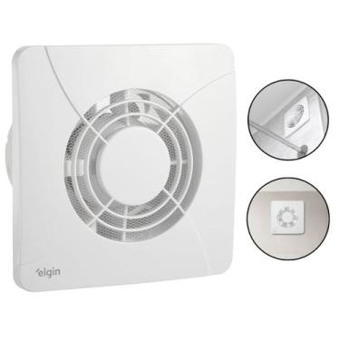 Imagem de Exaustor Para Banheiro Silencioso 100mm Lavabo Elimina Vapor Odor Box 