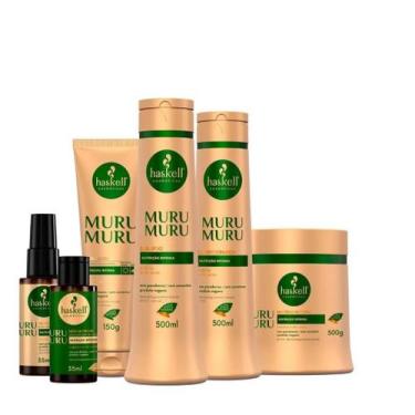 Imagem de Kit Haskell Murumuru Sh Cond Máscara 500ml 6 Itens Completo