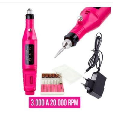 Imagem de Lixa Eletrica Para Unha Lixadeira Motor Polidora Manicure Pedicure Pro