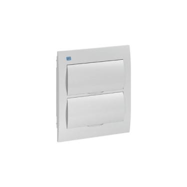 Imagem de Quadro distribuicao qdw02 embutir branco 24 disjuntores - WEG