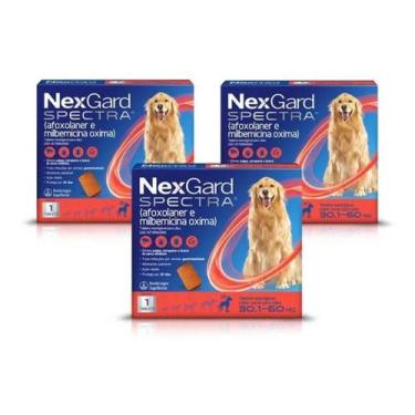 Imagem de Combo 3x Nexgard Spectra GG 30,1-60Kg- 1 Comprimido - Boehringer Ingel