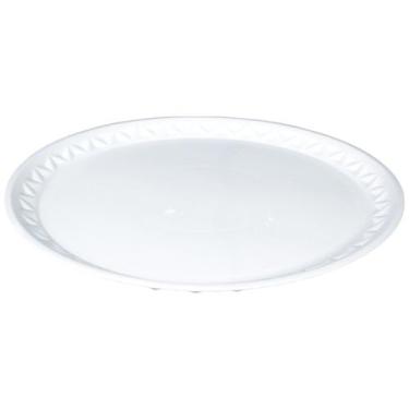 Imagem de Kit 5 Pratos De Isopor 25cm Para Bolo Festa Refeições (Mp-25) Meiwa