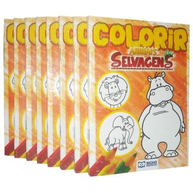 Imagem de Coleção Biblioteca Mundo Infantil 64 Livrinhos Para Pintar - Bicho Esp