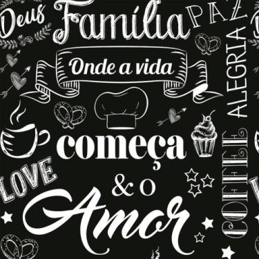 Imagem de Papel Parede Autocolante Casual Frases Motivadoras Preto Fundo Branco 