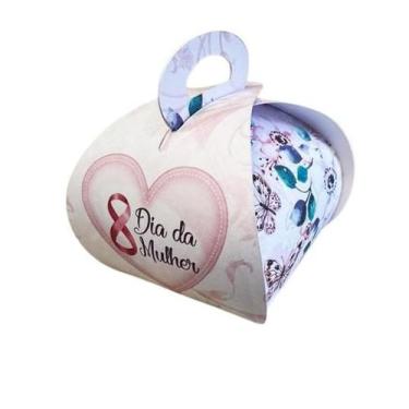 Imagem de 10 Caixas para 1 bombom Embalagem Dia das Mulheres - Festivo Caixas