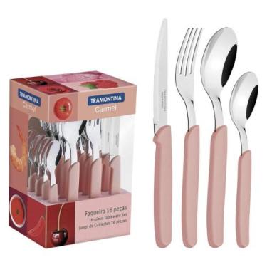Imagem de Faqueiro Tramontina Carmel 16 Peças Carmim Claro 23499/009