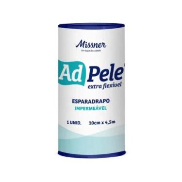 Imagem de Esparadrapo Impermeável Branco AdPele 10cm x 4,5m (MISSNER) - 06 Unida