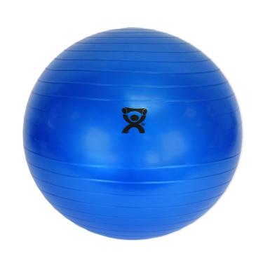 Imagem de CanDo Bola inflável para exercícios – azul 85 cm, bola de estabilidade antiderrapante extra grossa durável para exercícios básicos, ioga, pilates, assentos ativos, fisioterapia, gravidez, academia em