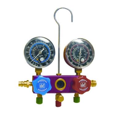 Imagem de InterDynamics MG-134HD R-134a Conjunto de manifold de ar condicionado profissional - Pacote com 1