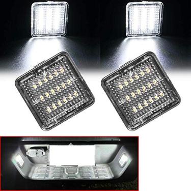 Imagem de Leesoot 2 peças de luz de placa de licença de LED branco xenon livre de erros, serve para Toyota Tacoma 2016-2019, compatível com Toyota Tundra 2014-2019 lâmpada de etiqueta de licença traseira
