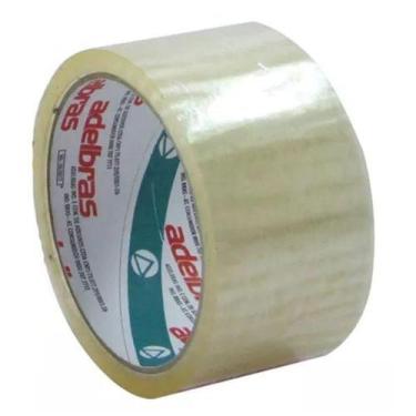 Imagem de Fita Adesiva p/ Embalagem Adelbras Qualitape Transparente 48mm 40 Metr