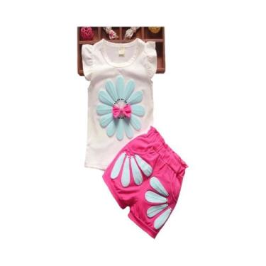 Imagem de Conjunto de 2 Peças Verão para Meninas (1 a 4 anos) - Design Girassol,