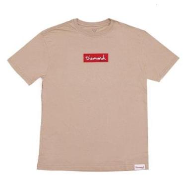 Imagem de Camiseta Diamond Box Logo Tee - Kaki Desert-Masculino