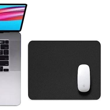 Imagem de Mouse Pad Pequeno 25x20cm Escritório Office Design Slim Antiderrapante Fácil Deslize Notebook Computador (PRETO)