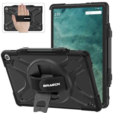 Imagem de BRAECNstock Amazon Fire Max de 11 polegadas (13th Generation 2023 Release), Rugged Protective Fire Max 11 Tablet Cover com Rotating Hand Strap&Stand, Pen Holder, compatível com Type Cover Keyboard,