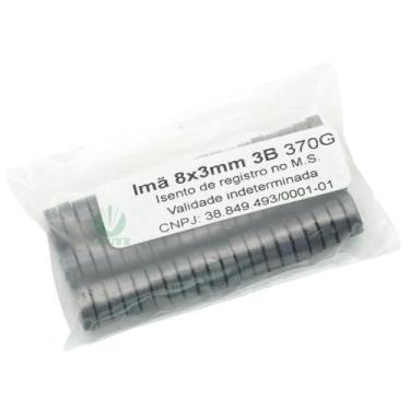 Imagem de Magneto (imã) Acupuntura - 8x3 Mm 3B - 370 Gauss - 60 Unid. - New Imãs
