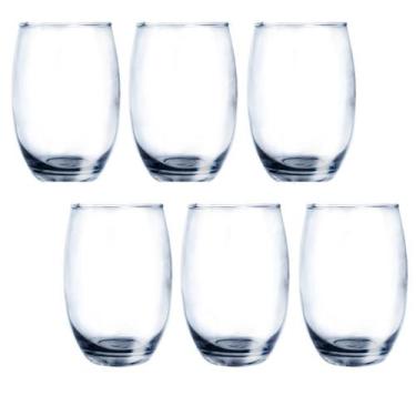 Imagem de Copo Vidro Duravel Redondo Aruba 465ml Nadir Transp - 6 Un - NADIR FIG