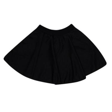 Imagem de Saia Para Ballet em Helanca Light Com Cos em Helanca Infantil Preta - 