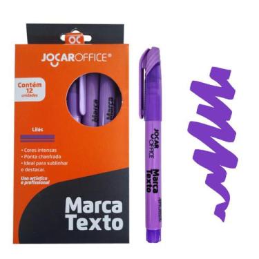 Imagem de Marca Texto Slim Cx/12 Unds Jocar Office Atacado, Lilas